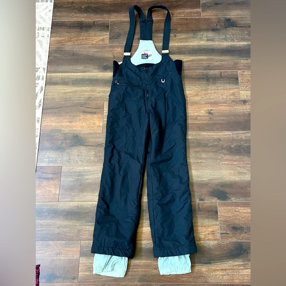 Cevas Schoeller Vintage Snow Ski Bibs Overalls Black Size Medium